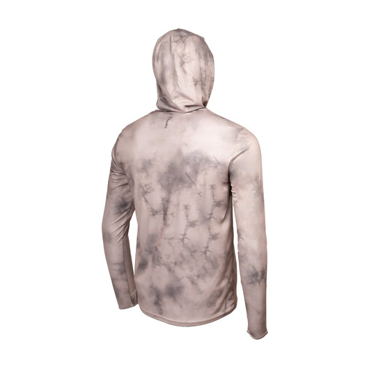 Color:Tan-Florence Sun Pro Stratus Long Sleeve Hooded Utility Shirt -alt