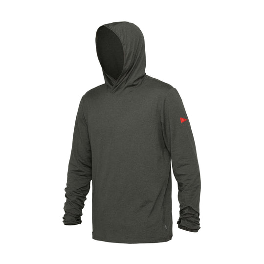 Color:Heather Thyme-Florence Long Sleeve Hooded Active T Shirt