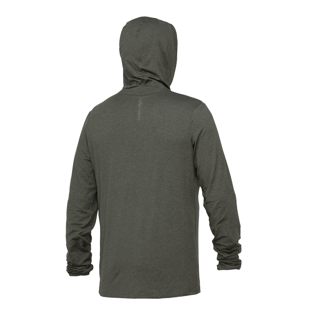 Color:Heather Thyme-Florence Long Sleeve Hooded Active T Shirt