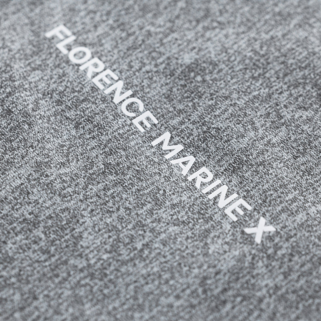Color:Light Heather Grey-Florence Long Sleeve Hooded Active T Shirt