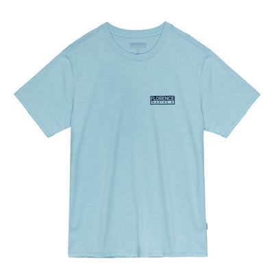 Color:Light Blue-Florence Logo Organic T-Shirt