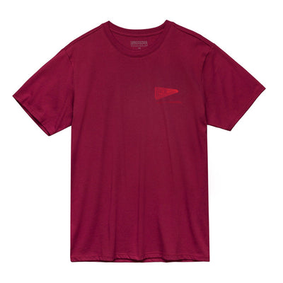 Color:Maroon-Florence Wireframe Organic Tee