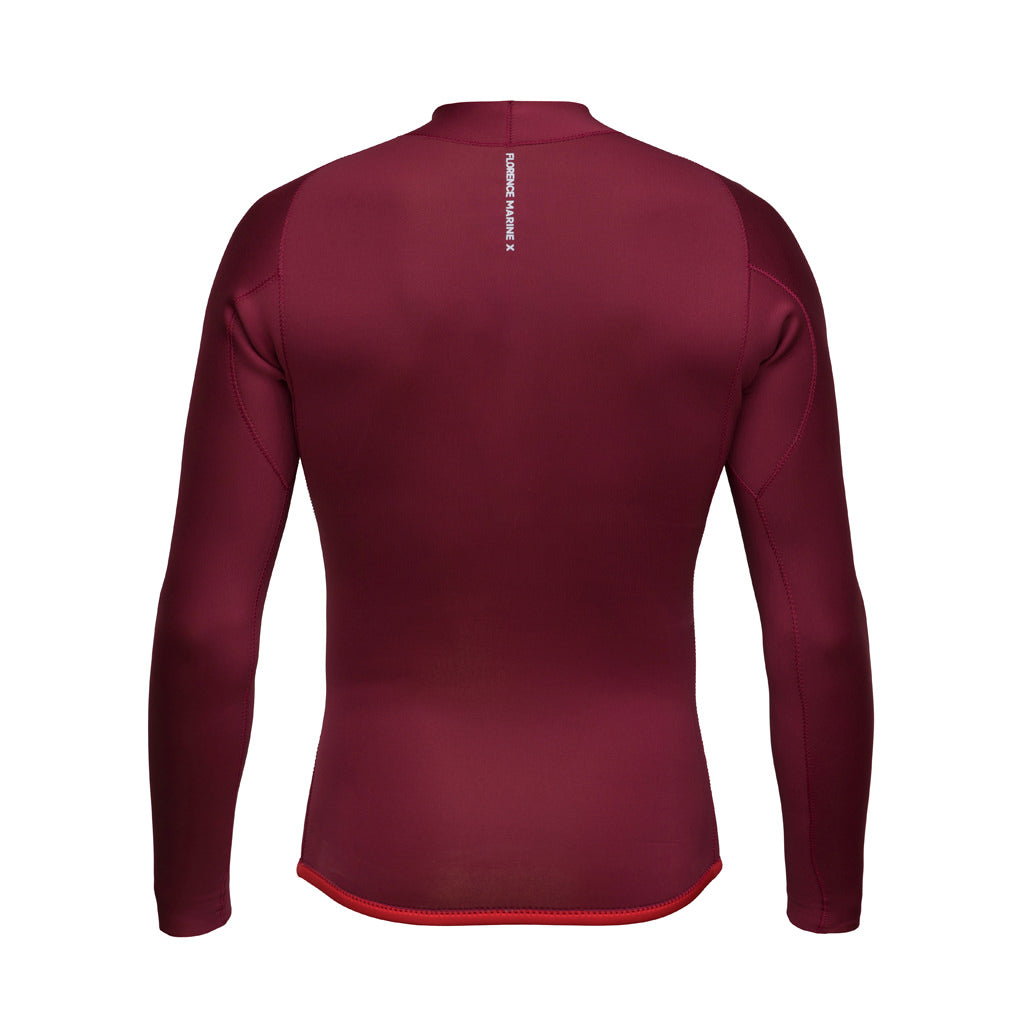 Color:Maroon-Florence 1.5mm Wetsuit Jacket