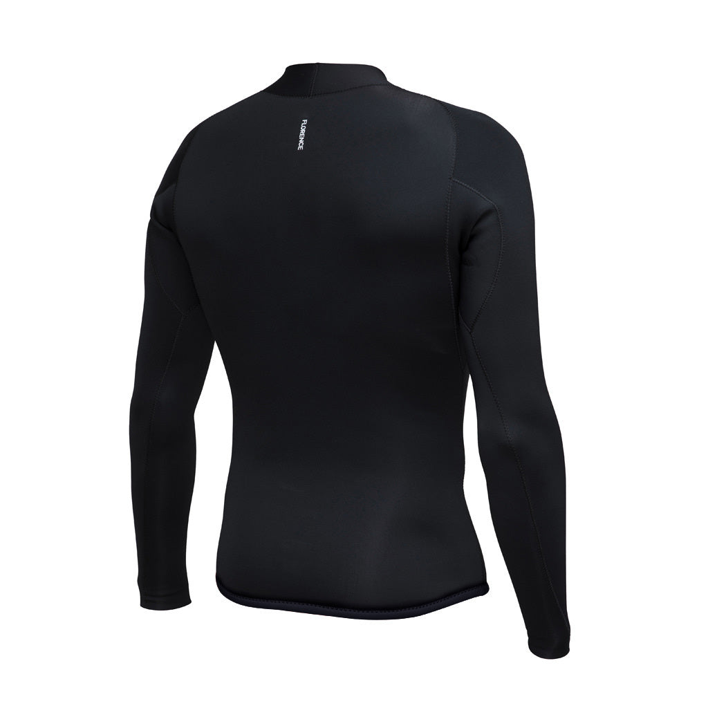 Color:Black-1.5MM FlatLock Wetsuit Jacket -alt