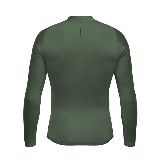 Color:Burnt Olive-1.5MM FlatLock Wetsuit Jacket