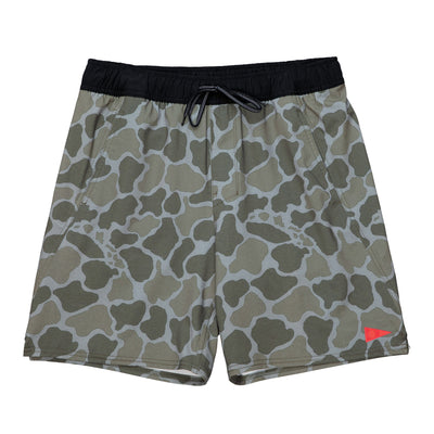 Color:Burnt Olive-F1 All-Purpose Printed Burgee Short