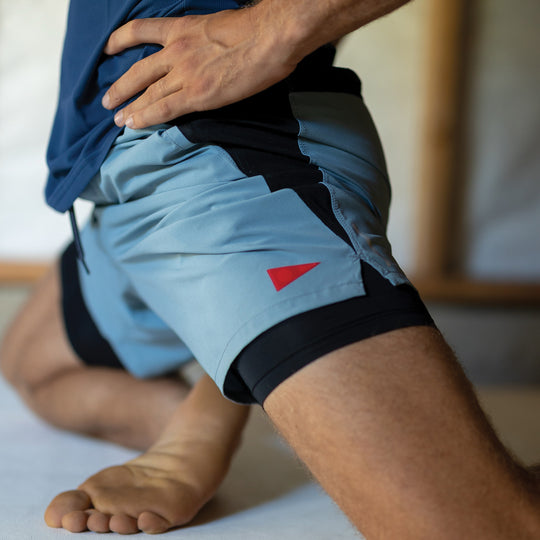 Color:Steel Blue-Florence Airtex Utility 2-in-1 Short -alt