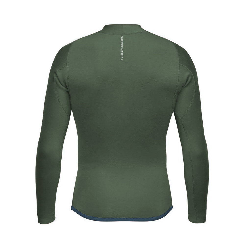 Color:Olive-Florence 1.5mm Wetsuit Jacket -alt