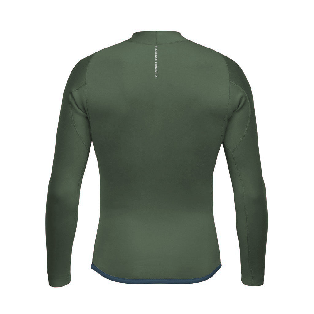 Color:Olive-Florence 1.5mm Wetsuit Jacket -alt